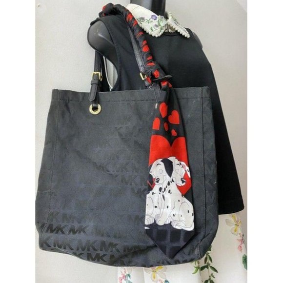 michael kors w customized w tie sash black red tot - Picture 5 of 9